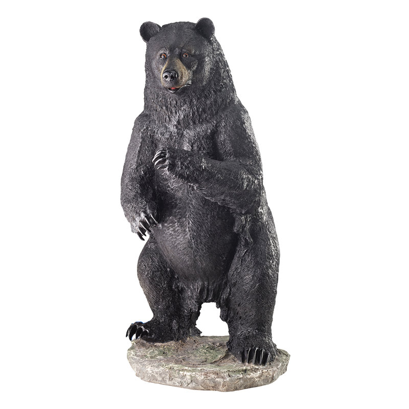 Statue de pêche pour les problèmes bear, H 28 po x l 15 po x p 13 po