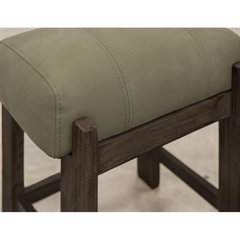 Tabouret d'appoint brun chameau, Vert