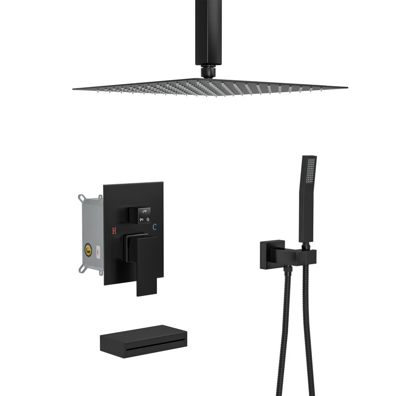 All-In-One Kit with Rough in-Valve, Matte Black