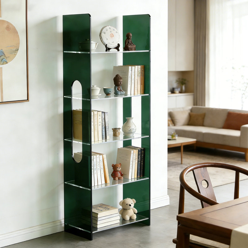 Vitrine en acrylique multifonctionnelle, (5 tablettes) H 59,06 po x l 15,75 po x P 9,84 po