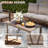 7-Person Outdoor Sofa Seating Group with Coffee Table – Modern Patio Furniture Set, Optional Propane Fire Pit-562656287-543621889