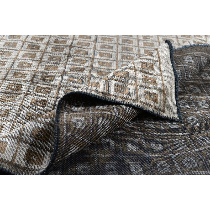 Rapture Beige/Brown Geometric Luxury Area Rug, Rectangle 7'10" x 11'2"