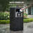 Winado 21 Gallon Black Waterproof Outdoor Trash Can With Fixed Lid