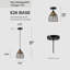 Luminaire suspendu cage en métal 7 po (ensemble de 3)