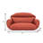 Smythe Modern Double Swing Cushion Only – Replacement 2-Person Egg Chair Pad – Overstuffed Water-Resistant Indoor/Outdoor Pillow-879695428