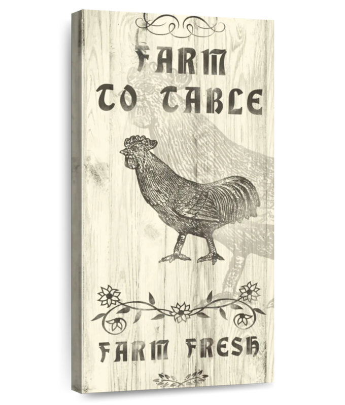 Panneau de ferme à table, H 30 po x l 15 po