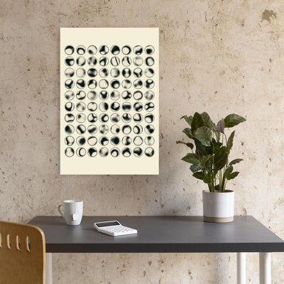 Abstrait, abstrait, cercles fluides, reproduction d'art moderne organique