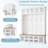 Calisto Hall Tree with Bench Entryway Shoe Cabinet with Hooks and Shoe Storage-692080124