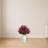 Bougainvillea Artificial Plant in White Tower Planter