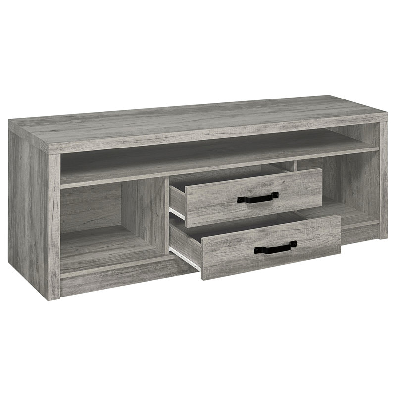 Driftwood 2-Drawer Engineered Wood TV Stand