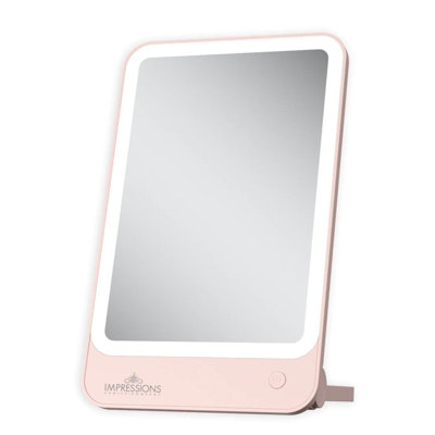 Chic Tri Tone LED Makeup Mirror with Lights, Touch Sensor, Rechargeable, Portable Desk Mirror