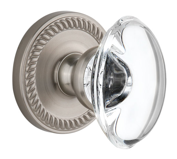 Figurine Grandette Newport Rosette, Nickel satiné