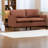 Comfortable Leather Sofas 55.9 Inch Modern Compact Loveseat For Home