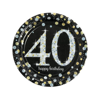 Disposable Paper Birthday Dinner Plate