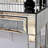 Mirrored Vanity Table Diamond Inlay 2-Drawer