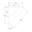 Durofoam, blanc apprêté H 1 9/16 po x l 78 po x P 1 3/8 po