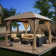 10 pi. L 10 pi. D Pavillon de jardin en fer