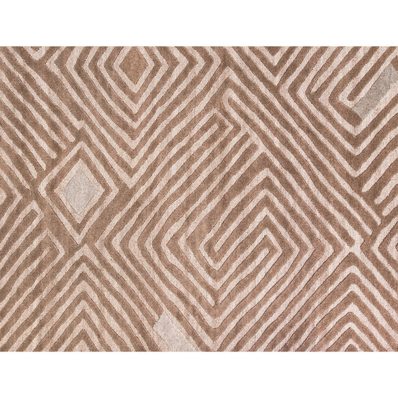 Tapis gris anthracite noué à la main de haute qualité, Rectangle 9 pi x 12 pi