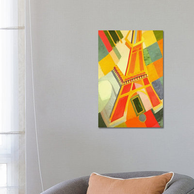 Eiffel Tower by Robert Delaunay - Wrapped Canvas Print