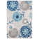 Kellems Indoor/Outdoor Grey/Royal Blue Rug