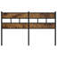 Vidaxl Replace Headboard Smoked Oak 193 Cm Iron And Engineered Wood-104507710-104507730