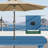 4-Person 5-Piece rectangular Patio Dining Set With Umbrella Hole-207604145