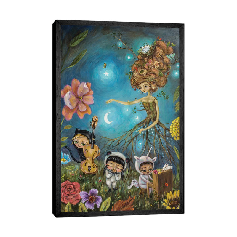 Band Of Stars by Heather Renaux - Gallery-Wrapped Canvas Giclée on Canvas, 152.5 cm H x 101.5 cm W, Black Framed