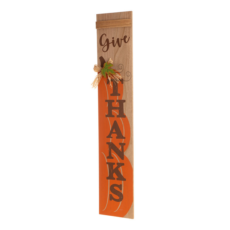 Panneau de véranda en bois 42,00 "H Thanksgiving