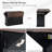 Spacious Rolling Kitchen Island With Drop Leaf, Built-In Charging Station, Glass Barn Doors, Adjustable Shelves, And Lockable Wheels For Flexible Workspace And Storage.-397291845