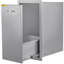 Tiroir de poubelle coulissant 13,6 po x H 26 po x P 19,3 po Rails coulissants inférieurs en acier inoxydable