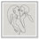 People and Portraits Contour Kiss Couples - Peinture sur toile