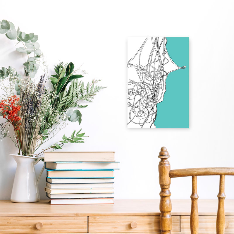 Impression d'art mural moderne Tangled, H 18 po x l 12 po