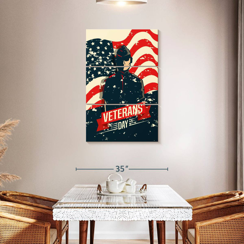 Patriotisme de Lelend, H 45 po x l 28 po