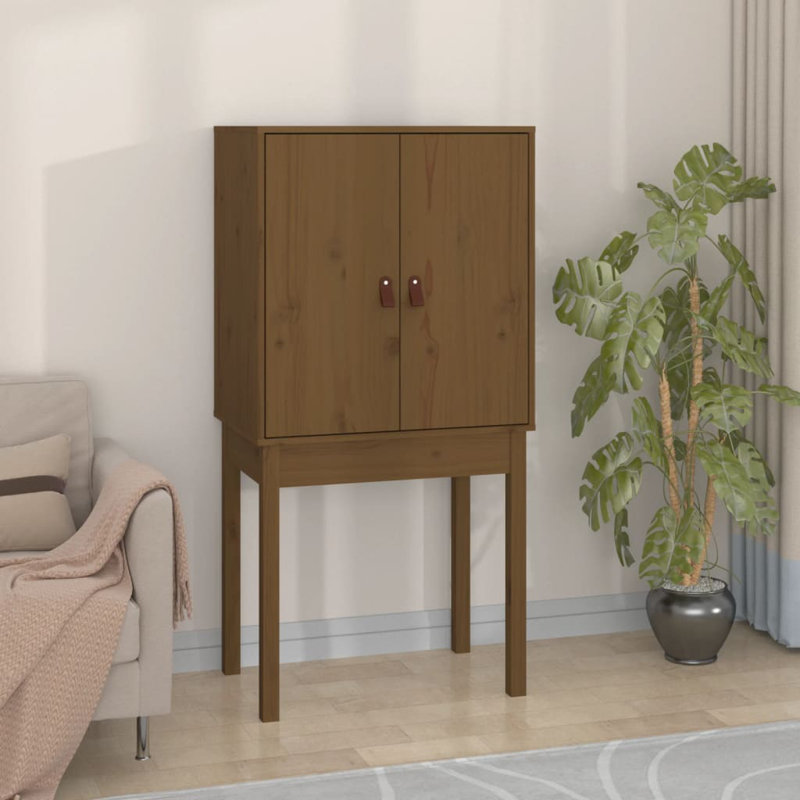 Kaleema 60cm Solid Wood Sideboard, Honey Brown