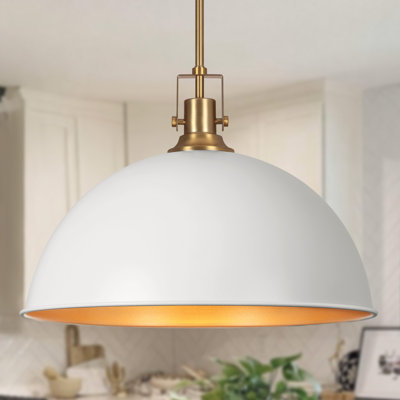 Luminaire suspendu pour îlot de cuisine à 1 dôme 17,7 po Lysander
