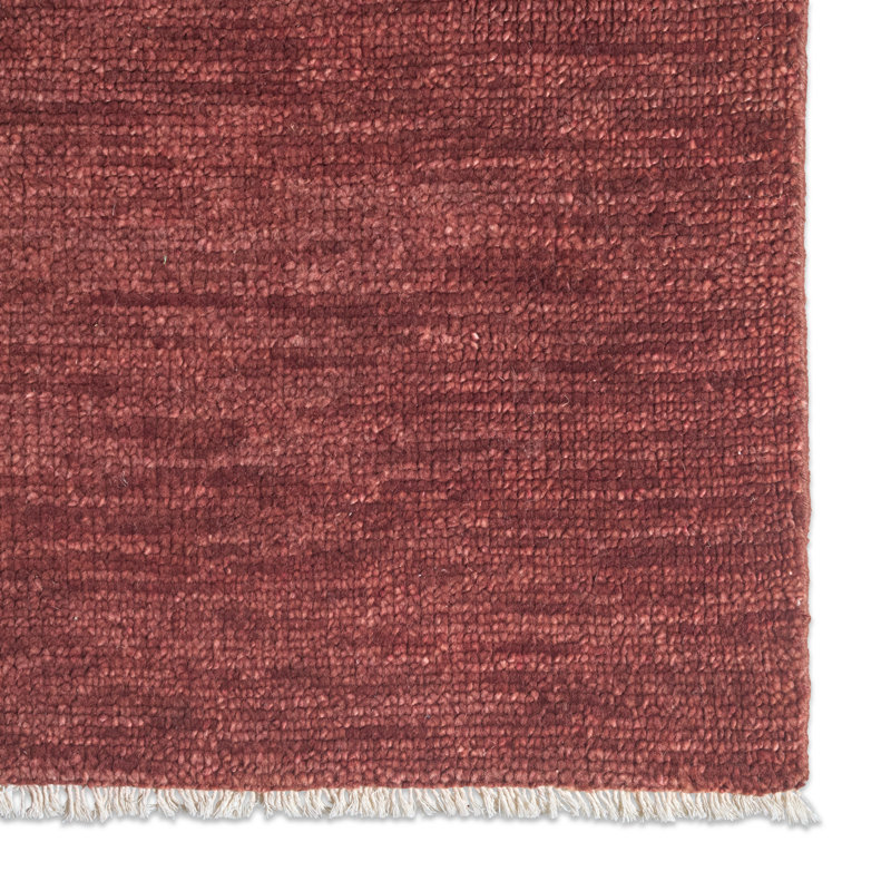 Jaipur Living Origin SAG23 Handknot Solid Red Area Rug (6'X9'), Rectangle 8' x 10'