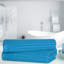 Ruvins Cotton Highly Absorbent Solid and Checkered Border Bath Towel Set-2069222989