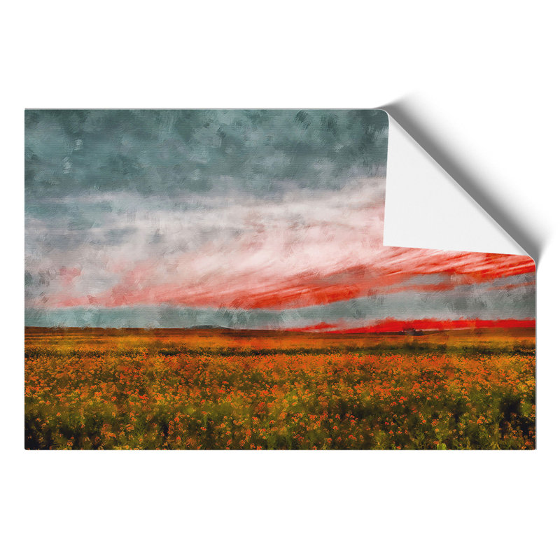 Meadow in South Africa Painting - Frameless Print, 21cm H x 30cm W x 0.1cm D