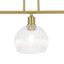 3 - Light Brushed Brass Pendant