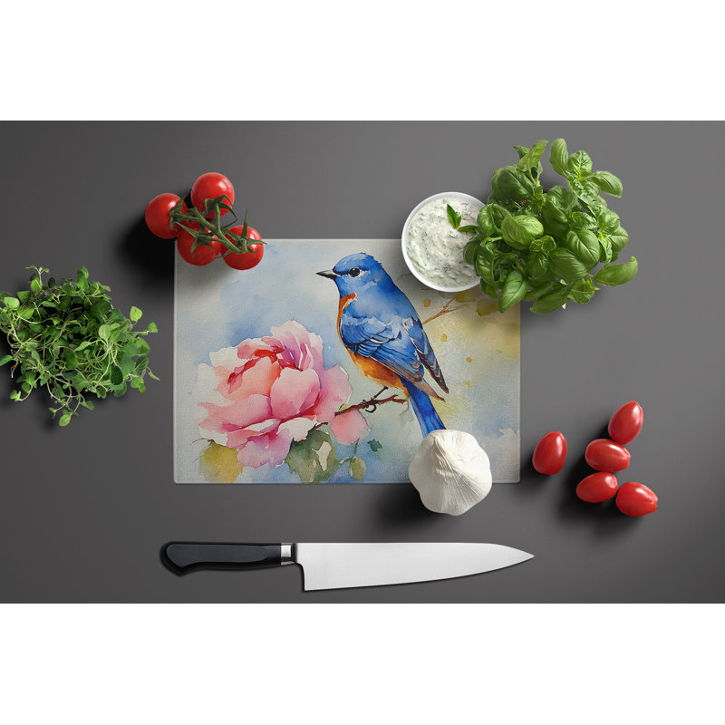Bluebird Glass Cutting Board