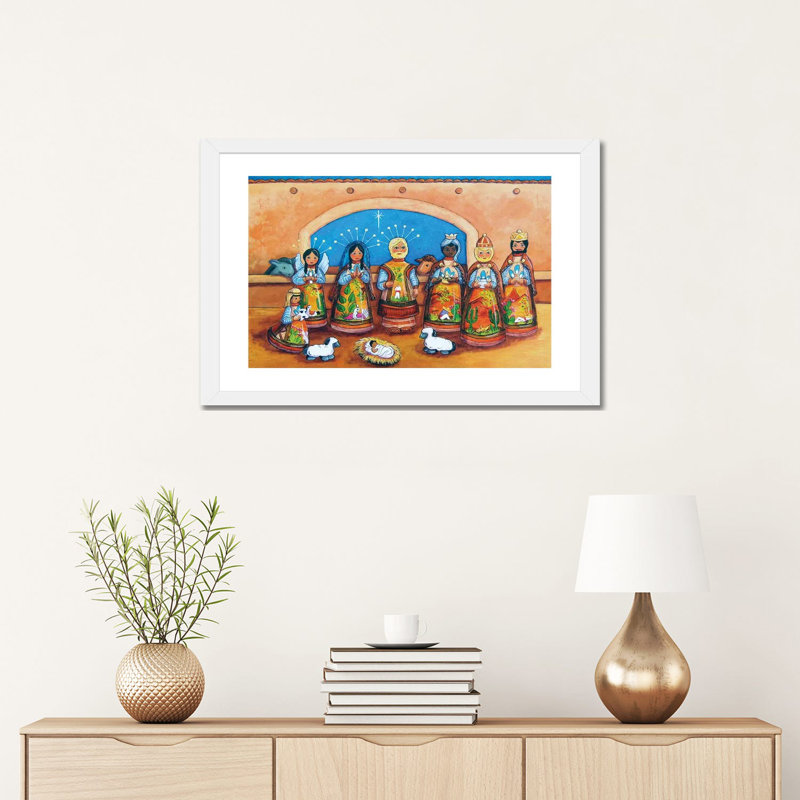 Reproduction d’art par bonbon Mayer-reproduction, Blanc, H 16 po x l 24 po x P 1 po, Papier encadré blanc