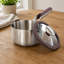 Casserole BergHOFF Elements en acier inoxydable 18/10, 16 cm (6,25 po), 1,5 l (1,5 pinte), avec couvercle en verre, violette