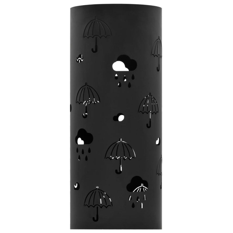 Damian Metal Freestanding Umbrella Stand, Black
