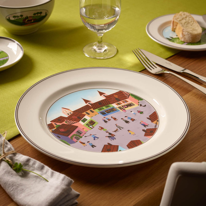 Assiette plate Villeroy & Boch Design Naif 10,75 "- Old Village Square