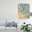 « détroit michigan city map orange orange », impression sur toile tendue-65558013