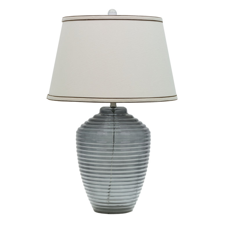Glass Table Lamp Lamp, Smoke
