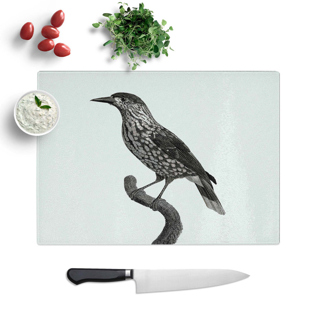 Tempered Glass Nutcracker Bird by Jacques Barraband Chopping Board
