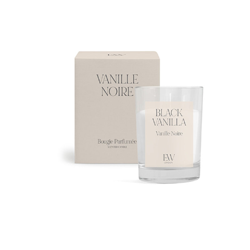 Luanne Black Vanilla Scented Jar Candle