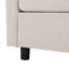 Canapé modulaire en chenille de luxe avec méridienne courbée et coussins décoratifs