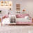 Upholstered Daybed with 4 Support Legs-1703039446-1703039444